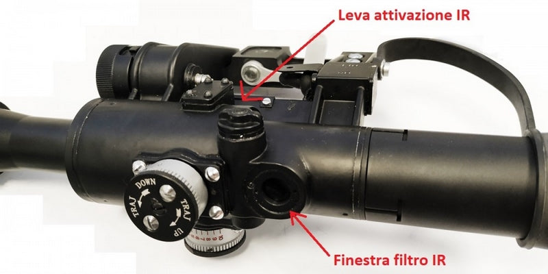 AK - Dragunov SVD IR Night Vision PSO-1M2 Optic 4x Ottica by E&L