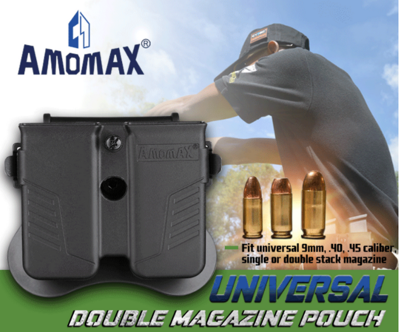 AMOMAX AM-MPU Universal Double Magazine Pouch Porta Caricatori Universale by Amomax