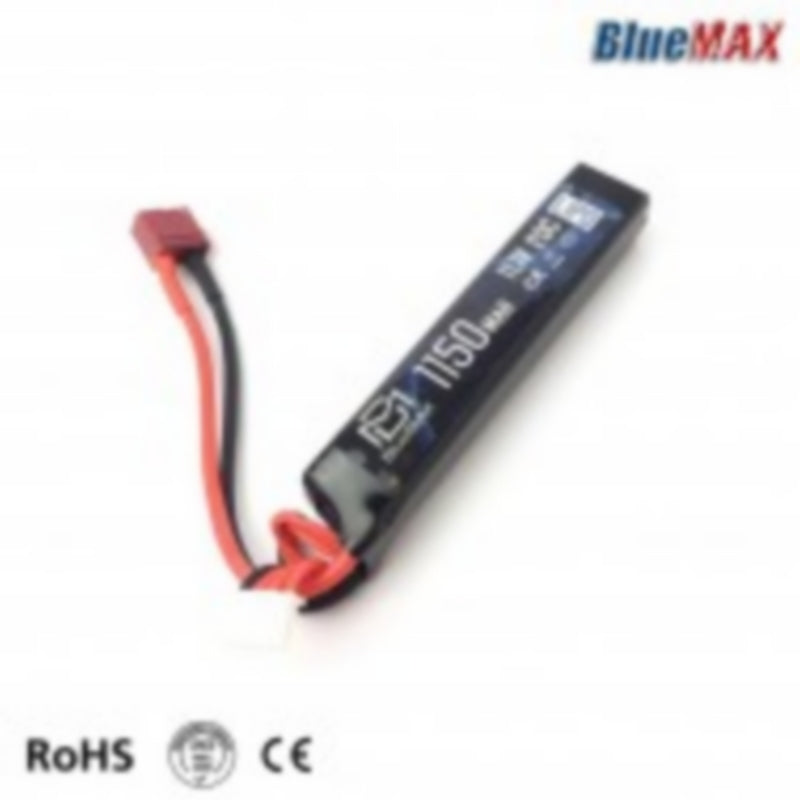 BlueMax Li-Po Battery Batteria Stick T-Deans 11.1v 1150mAh 20C by Blue Max