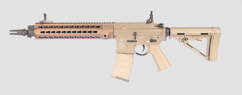 Bolt Airsoft DEVGRU B416 KeyMod K12 Dark Earth BRSS Blow Back & Recoil System by Bolt Airsoft