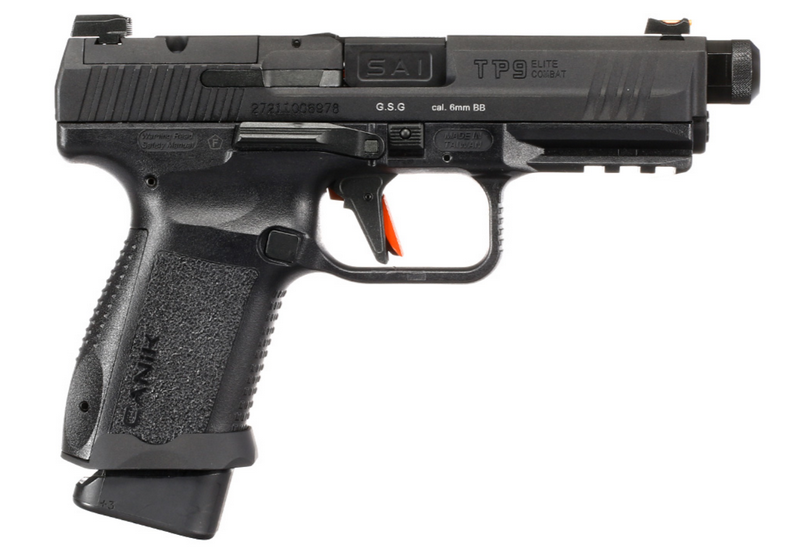 CANiC Cybergun X SAI AWC TP9 Elite Combat Black GBB Gas Blow Back Pistol by CANiK Cybergun