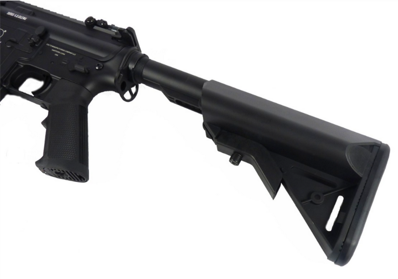Colt M4 KeyMod Long 13inch Crane Stock Scritte e Loghi Originali Full Metal by Cybergun