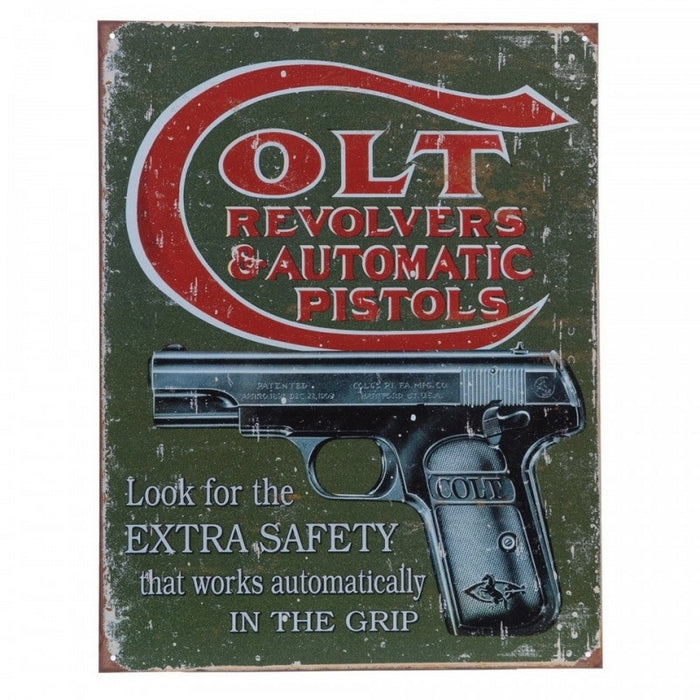 Colt Revolvers & Automatic Pistols Targa - Metal Plate