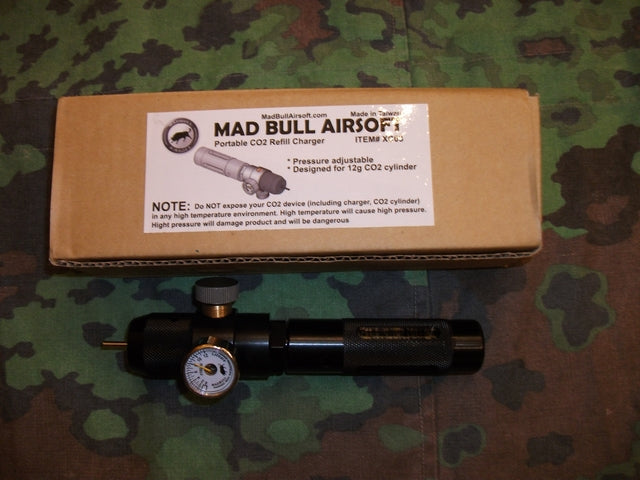 Co2 Adapter Ricarica Manuale Madbull con Manometro