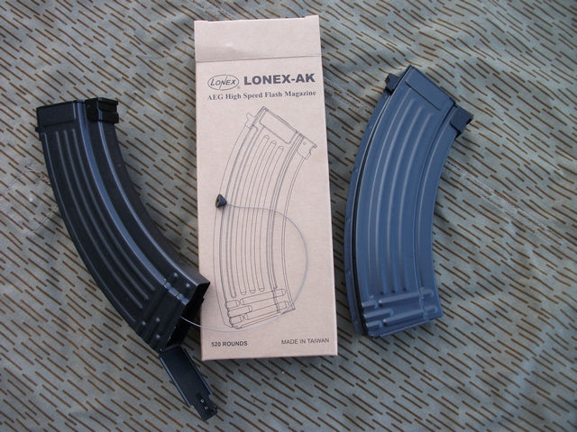 Flash Magazine AK 520bb Caricatore Rapido a Cavetto in Acciaio GB-06-04 by Lonex
