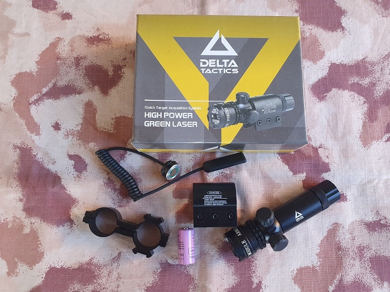 Delta Tactics Laser Green High Power QTAS Quick Target Acquisition System by Delta Tactics