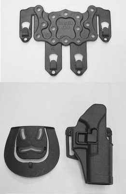 Fondina Swat Tactical Holster Nera per serie G17