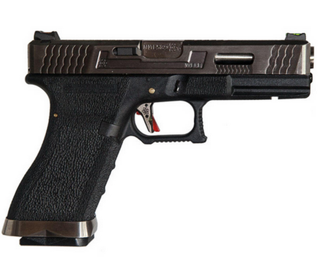 G17 Wet Force Series Metal Slide BK -Silver - Silver by We