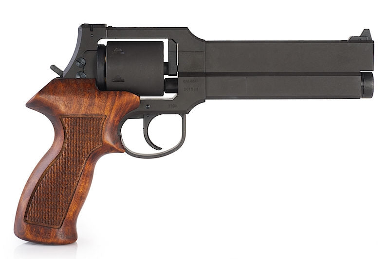 Mateba "Ghost In The Shell" M2700 Revolver X-Cartridge Series Black Heavy Weight Wooden Grip Gas Power by Marushin