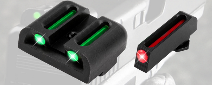 TRUGLIO G17 - 19 - 26 - 33- 34 - 37 - 38 E 39 Kit Mire Fibra Ottica by Truglo