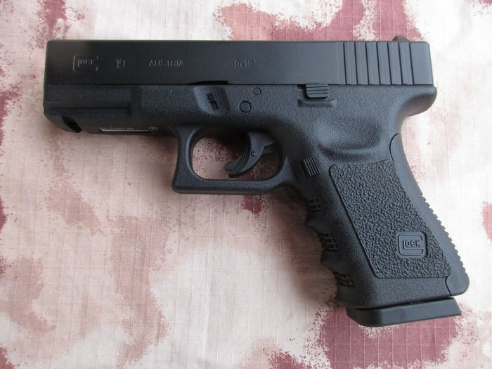 Glock 19 G19 Scritte e Loghi Originali Co2 NBB Metal Slide by WG per Umarex