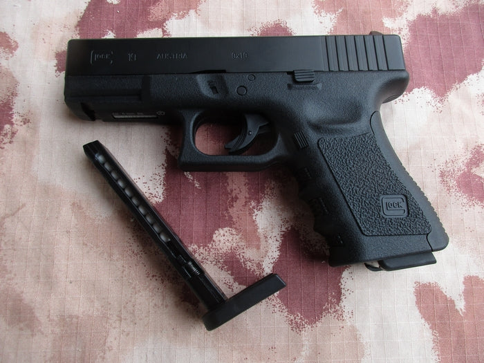 Glock 19 G19 Scritte e Loghi Originali Co2 NBB Metal Slide by WG per Umarex