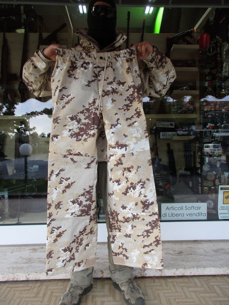 Goretex Trilaminato Completo E.I. Giaccone - Windstopper - Pantalone Vegetato Desert