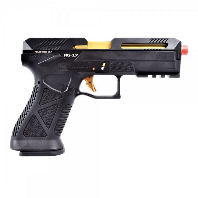 G17 Advanced Metal Slide HFC AG-17 GBB Pistol BK by Hfc