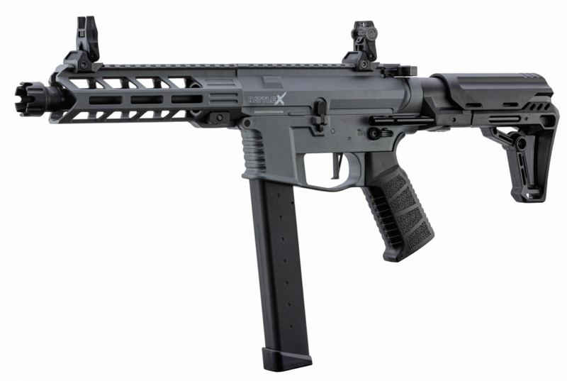 Lancer Tactical AEG LT-35 Gen2 9mm. Battle X PDW Grey by Lancer Tactical