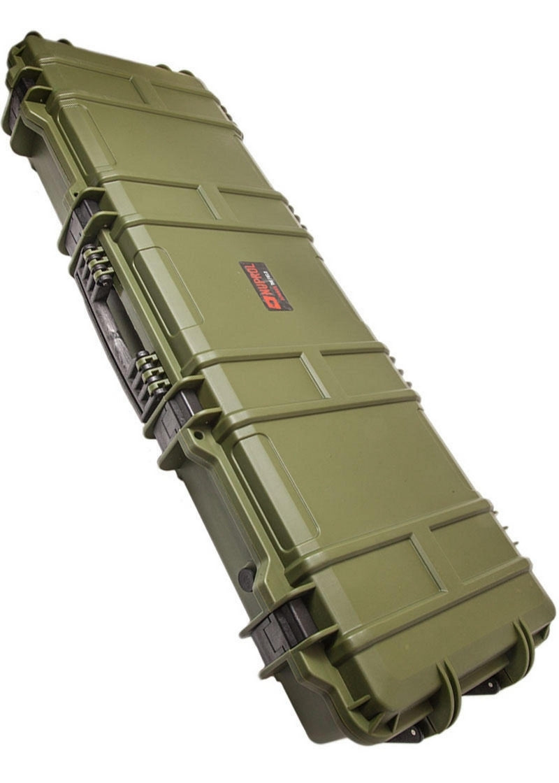 Large Rifle Wheeled OD Hard Case 110 x 42cm. Valigia Rigida OD by Nuprol