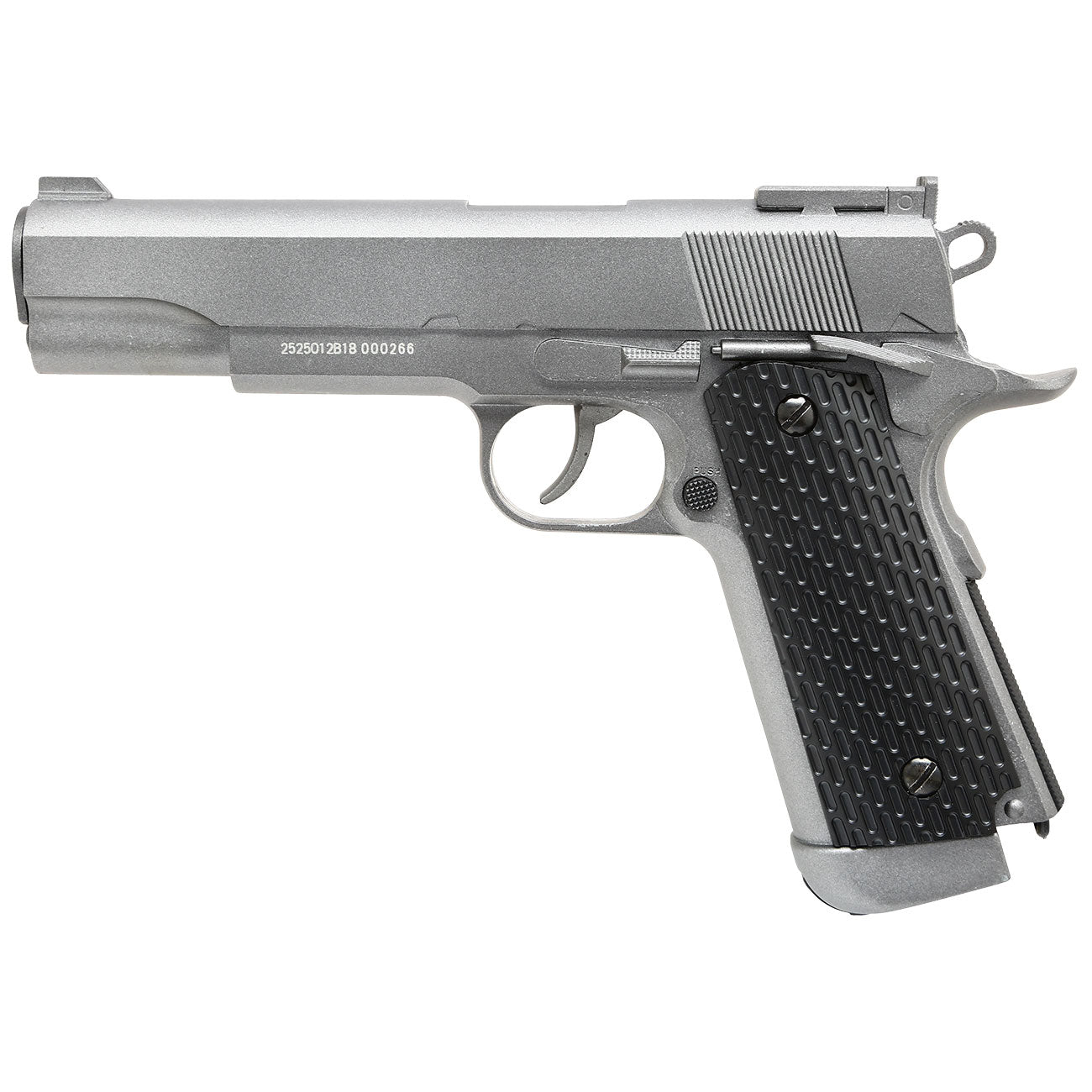 WELL M1911 Type1911 Type Combat Co2 NBB Full Metal Grey with Case by Well