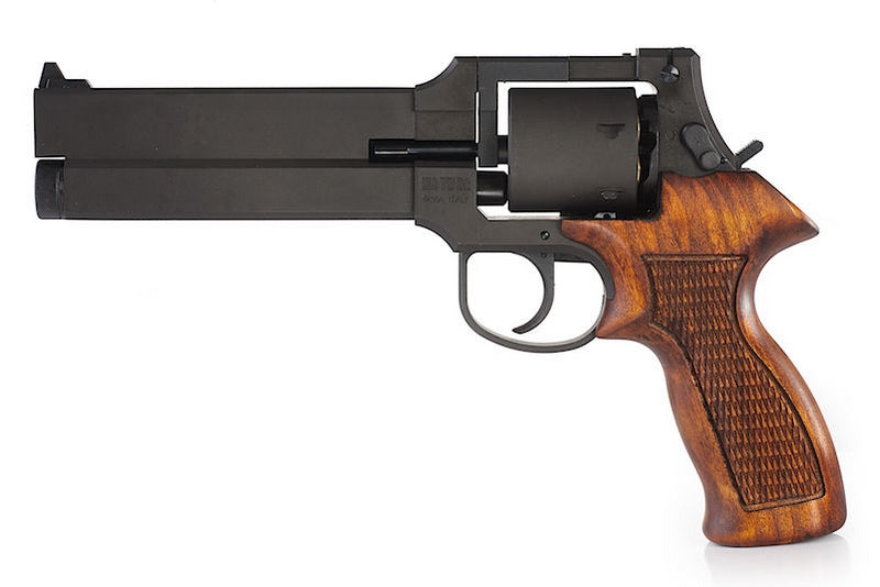 Mateba "Ghost In The Shell" M2700 Revolver X-Cartridge Series Black Heavy Weight Wooden Grip Gas Power by Marushin