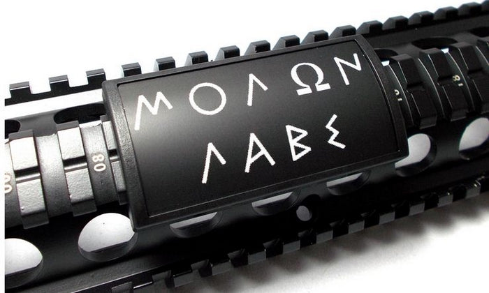 μολὼν λαβέ Molòn Labè Rail Cover by Custom Gun Rail