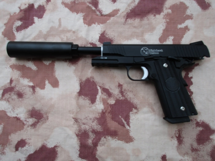 Nighthawk 1911 Custom Covert Ops Full Metal Co2 BlowBack Scritte e Loghi Originali by KWC > RWA