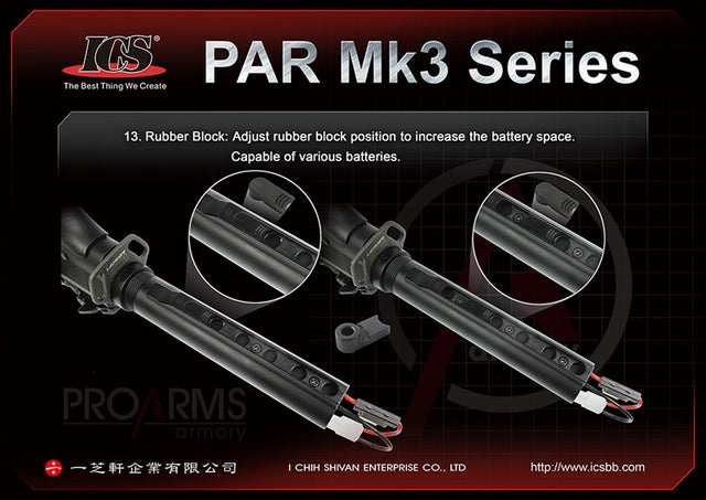 PAR Mk3 C Tan MTR Stock Blow Back EBB IMT-290-1 by Ics