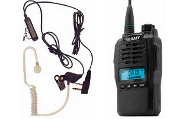 Polmar Kit Radio Easy PMR-446-LPD + Auricolare Hoxin MEP-409KL