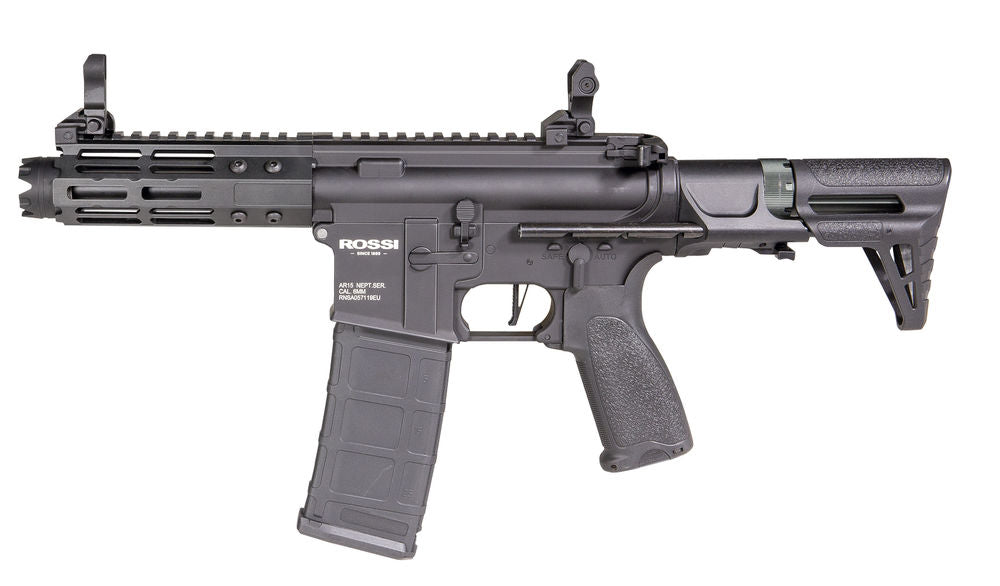 Neptune 5.5inch PDW AEG Black Electronic Trigger Mosfet Li-Po Ready by ROSSI Airsoft