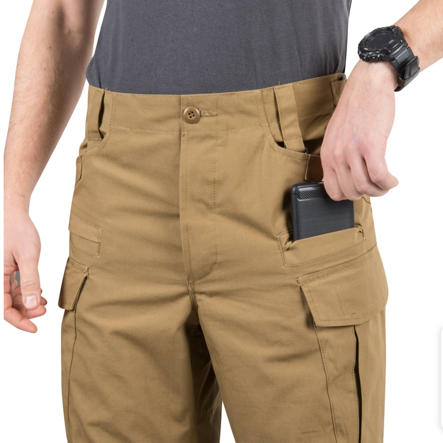 SFU Next Pants Black - Polycotton Ripstop by Helikon-Tex