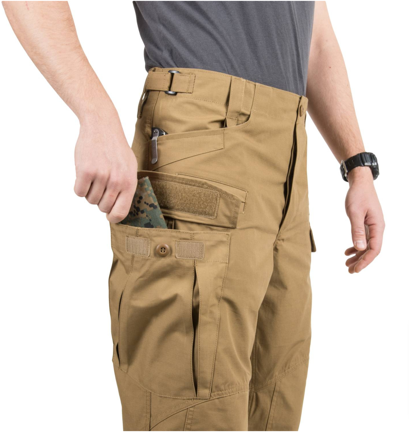 SFU Next Pants Olive Green - Polycotton Ripstop by Helikon-Tex