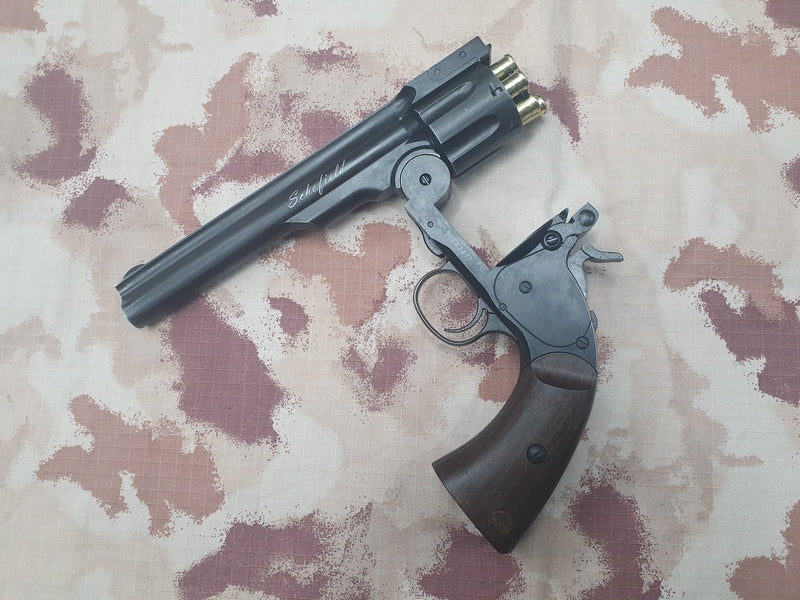 Schofield 1877 Major 3 SF Revolver Co2 Battlefield Finish Full Metal by Gun Heaven->ASG