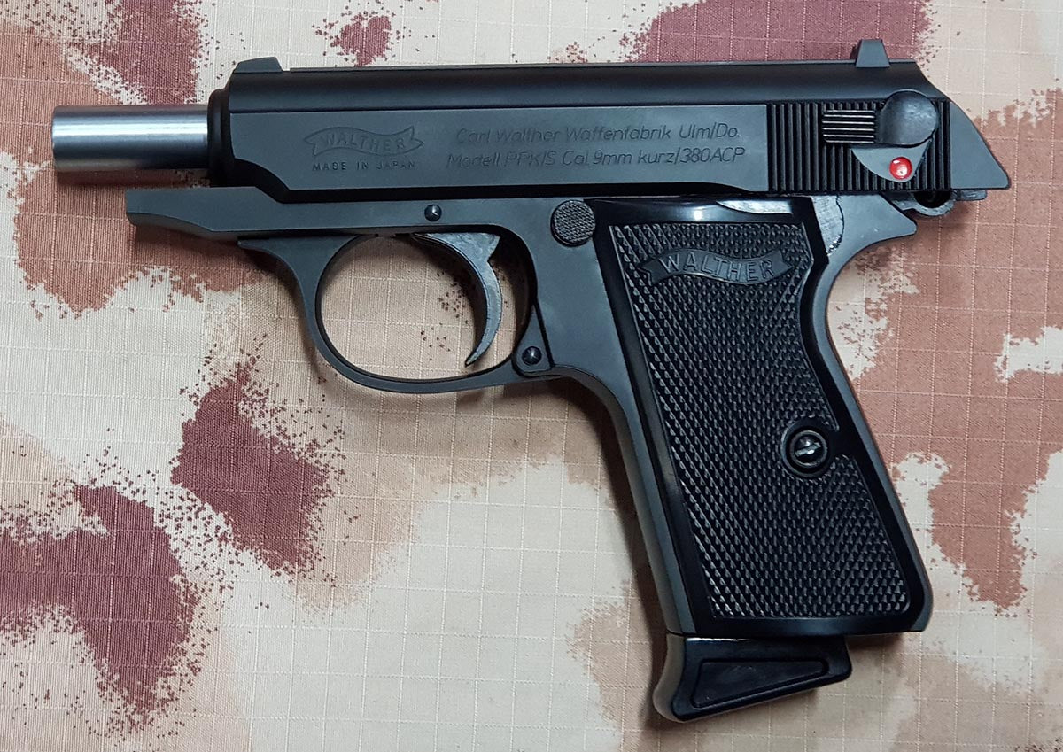 PPK S Full Metal Silenziata con Scritte e Loghi Originali Walther GBB by Maruzen per Umarex