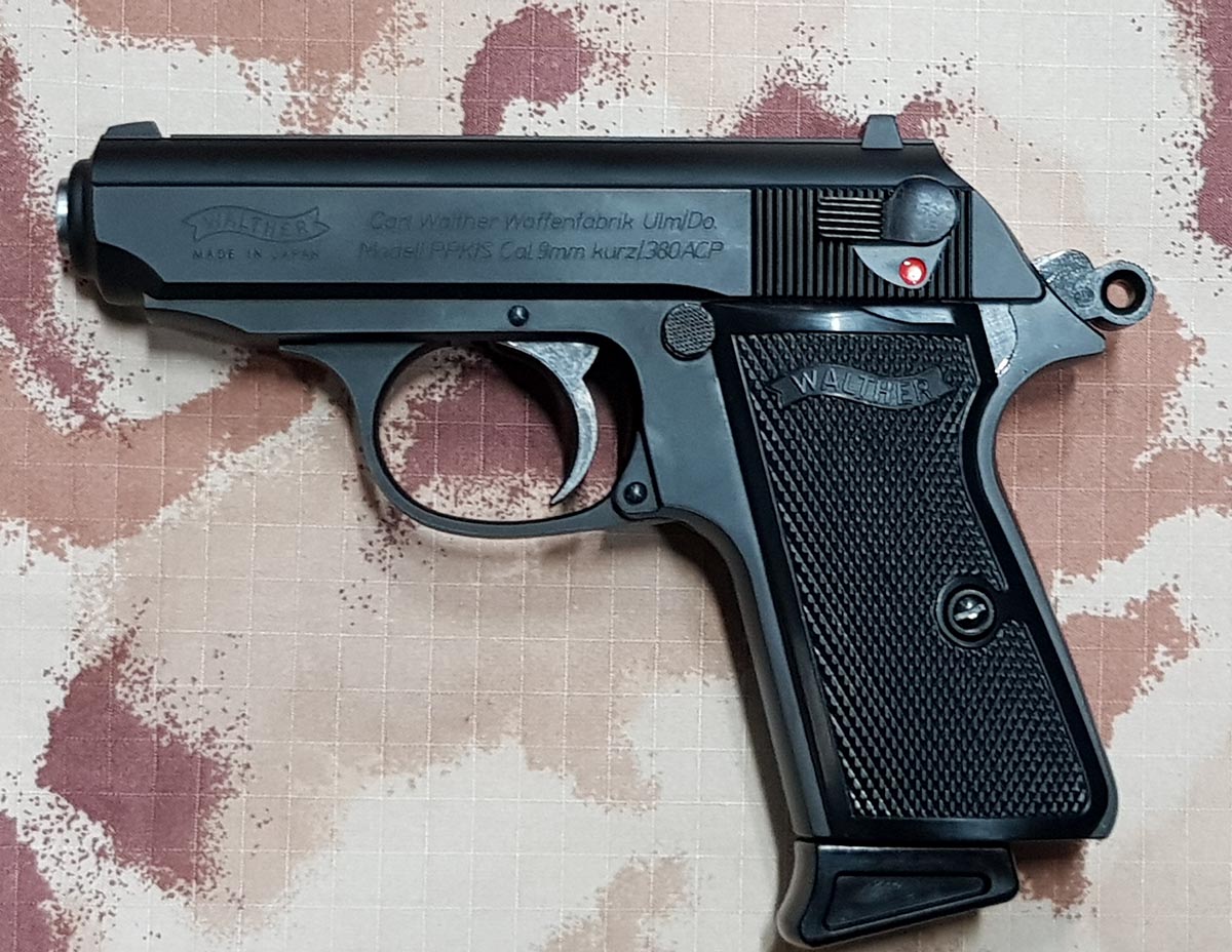 PPK S Full Metal Silenziata con Scritte e Loghi Originali Walther GBB by Maruzen per Umarex