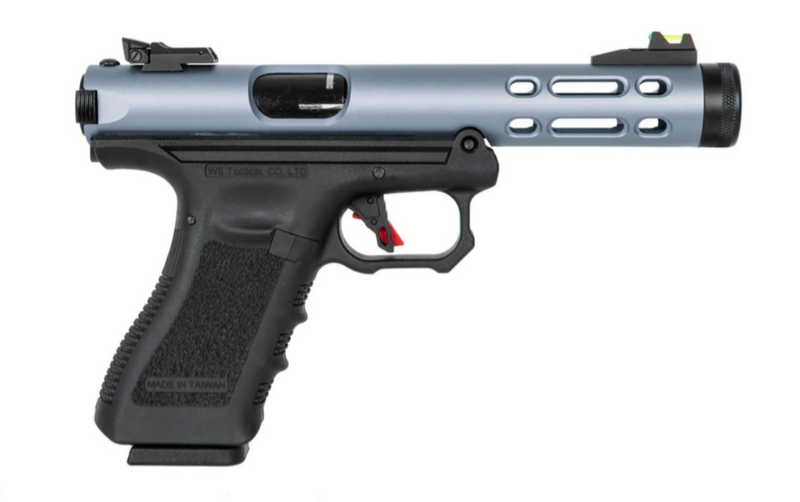 WE Galaxy G Metal Slide Full Auto Blue GBB Gas Blow Back Pistol by WE