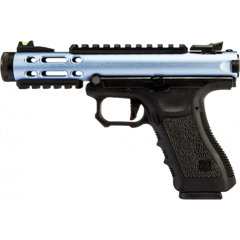 WE Galaxy G Metal Slide Full Auto Blue GBB Gas Blow Back Pistol by WE