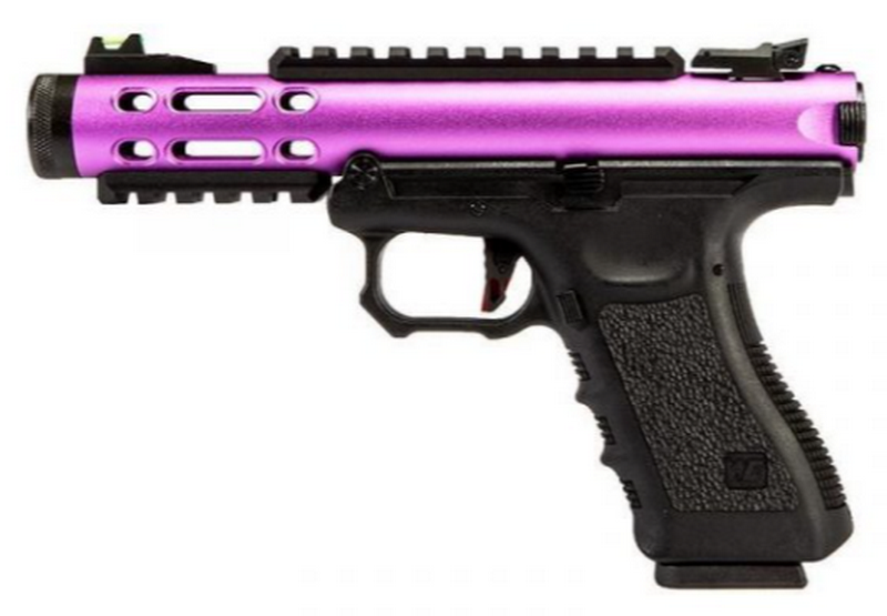 WE Galaxy G Metal Slide Full Auto Purple GBB Gas Blow Back Pistol