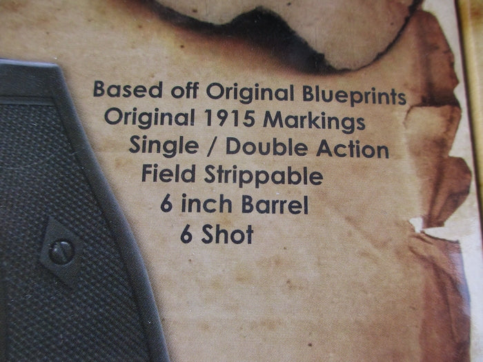 Webley MKVI .455 Service Revolver 1915 Co2 Full Metal Scritte e Loghi Originali