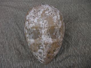 Tactical Full Face Mesh Mask Digital Desert