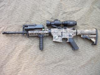 M4 Pro Sniper A-Tacs Camo Custom by softair-italia.it