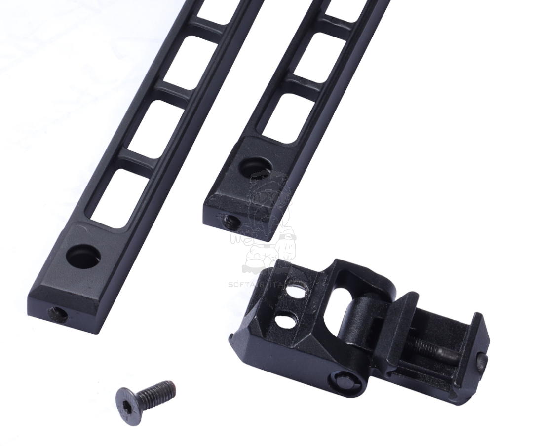 1913 MIL - STD Weaver - Picatinny  RIS Couple of Minimalist Metal Stribog Folding Stocks  by Delta Armory