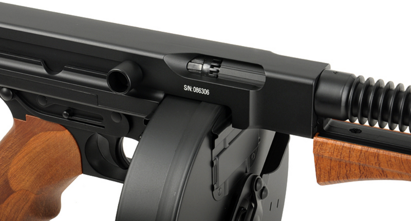 Thompson 1928 Tommy Gun Gangsters Chicago Tape Writer Submachine Gun Aeg by Cyma