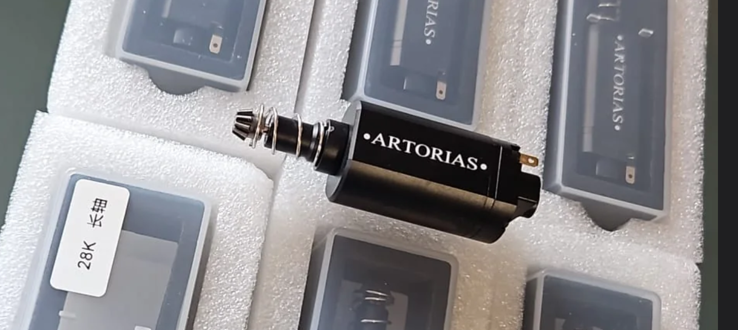 28K Artorias Brushless Long Axis Motor Motorino ad Albero Lungo 28k by Damocles Airsoft