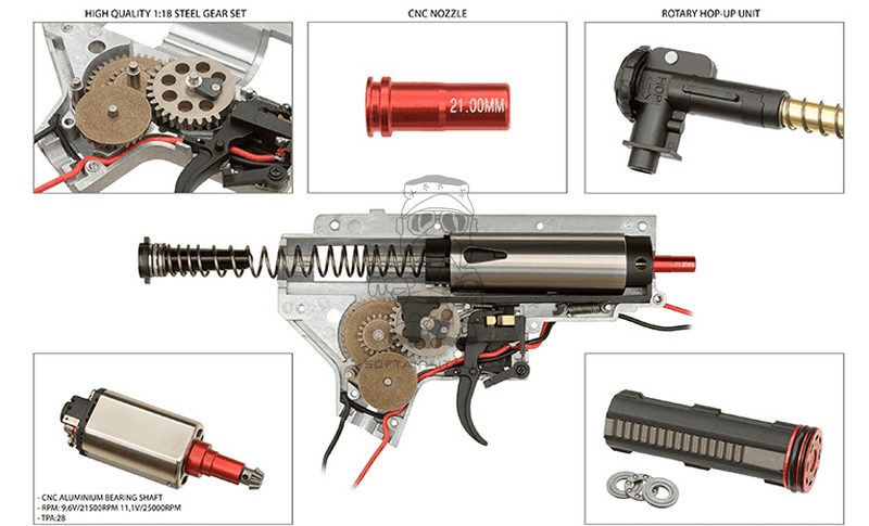416 Geissele 12" Handguard Style Full Metal AEG by Double Bell