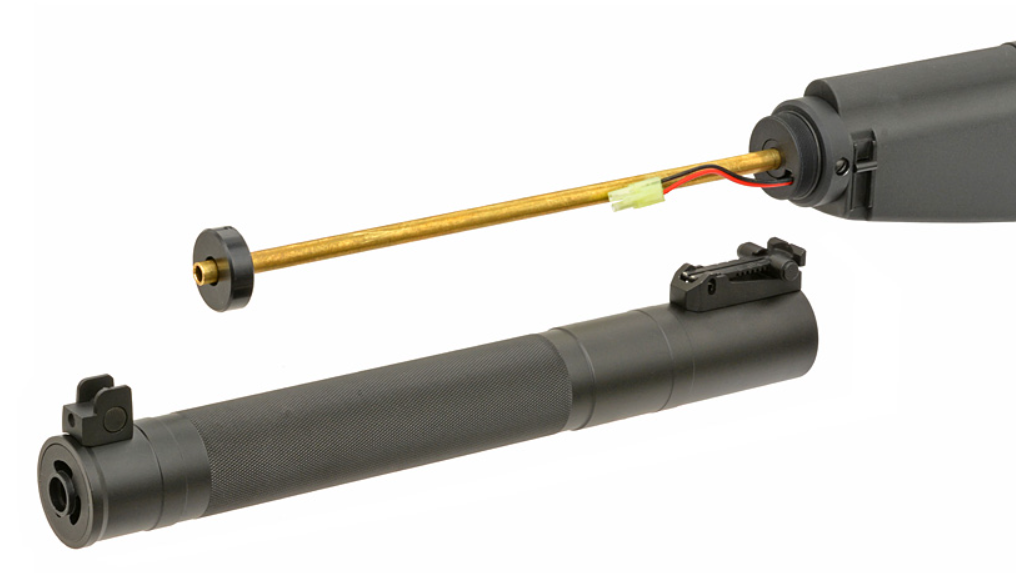 AS VAL "Shaft" Built In Tracer Unit Muzzle Flash Effect AEG Folding Stock by S&T