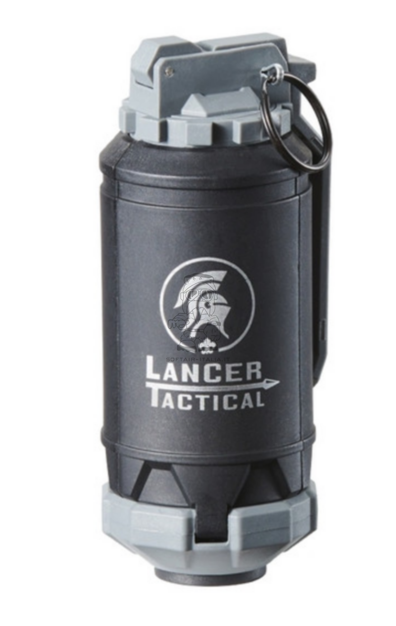 Airsoft Impact Grenade 130bb Spring Loded & Reusable Grey Version by Lancer Tactical