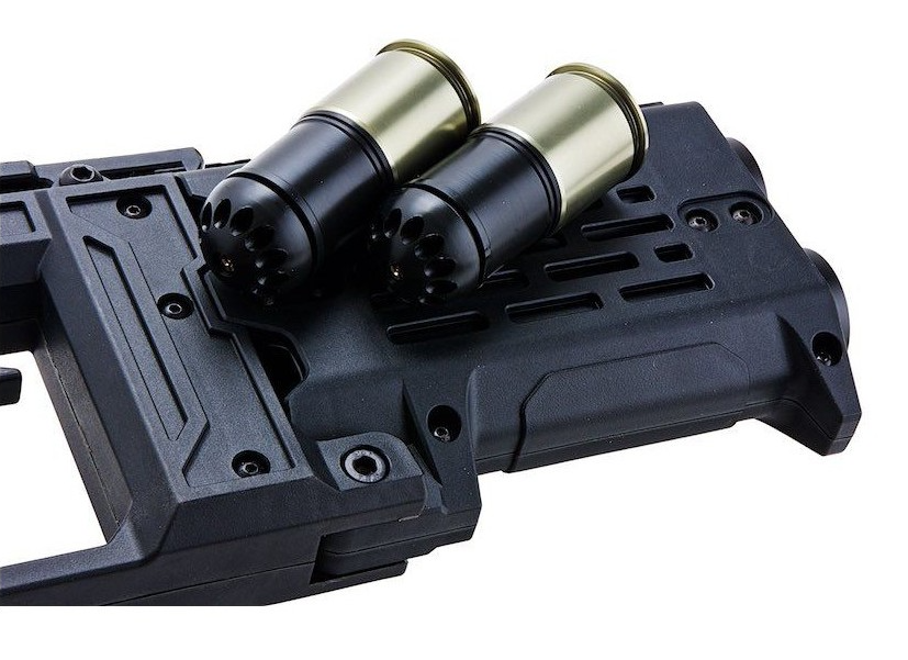 Alpha Parts Double Barrel 40mm AS-40 Tactical Grenade Launcher by Alpha Parts