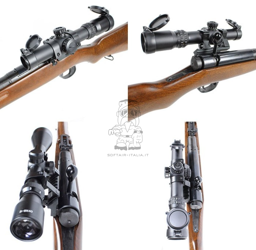 Arisaka Type 38 & Type 97 Rail Scope Aluminum Mount Staffa Per Sistema di Puntamento by S&T