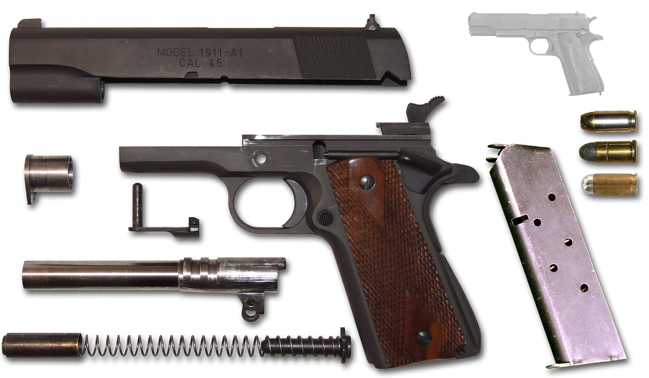 Army Armament Colt M1911 A1 Scritte e Loghi Originali Full Metal Official Colt Licensing & Markings GBB Gas Blow Back Airsoft Pistol by T8 - EGM - Army Armament