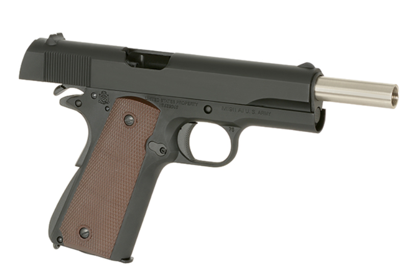 Army Armament Colt M1911 A1 Scritte e Loghi Originali Full Metal Official Colt Licensing & Markings GBB Gas Blow Back Airsoft Pistol by T8 - EGM - Army Armament