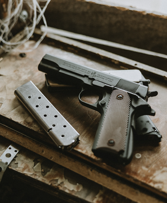 Army Armament Colt M1911 A1 Scritte e Loghi Originali Full Metal Official Colt Licensing & Markings GBB Gas Blow Back Airsoft Pistol by T8 - EGM - Army Armament