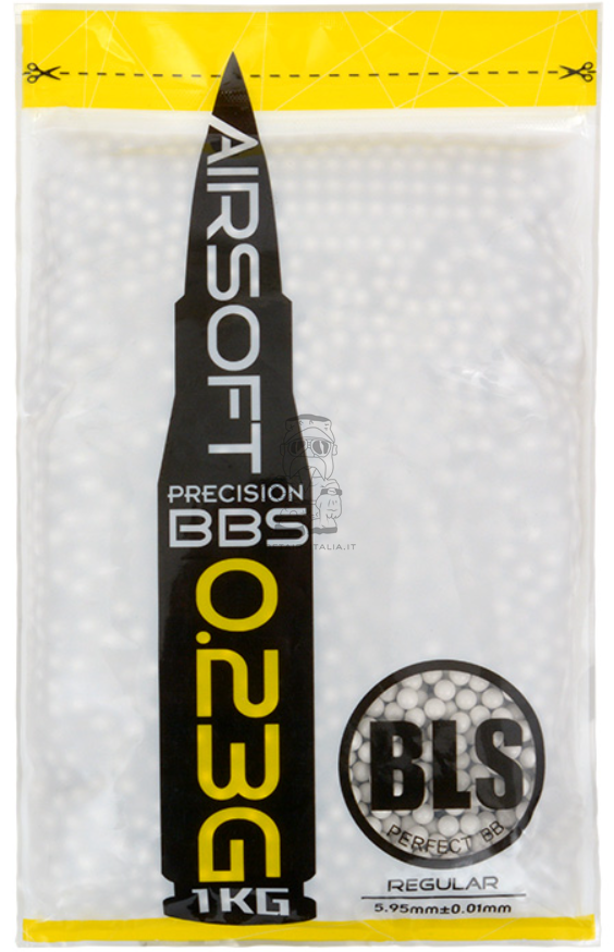 BLS 0,23gr Precision BBS Pallini 0,23 in Confezione da 1Kg= 4347bb by BLS